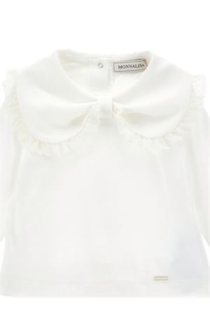 white cotton blouse MONNALISA KIDS | 31F60362020001